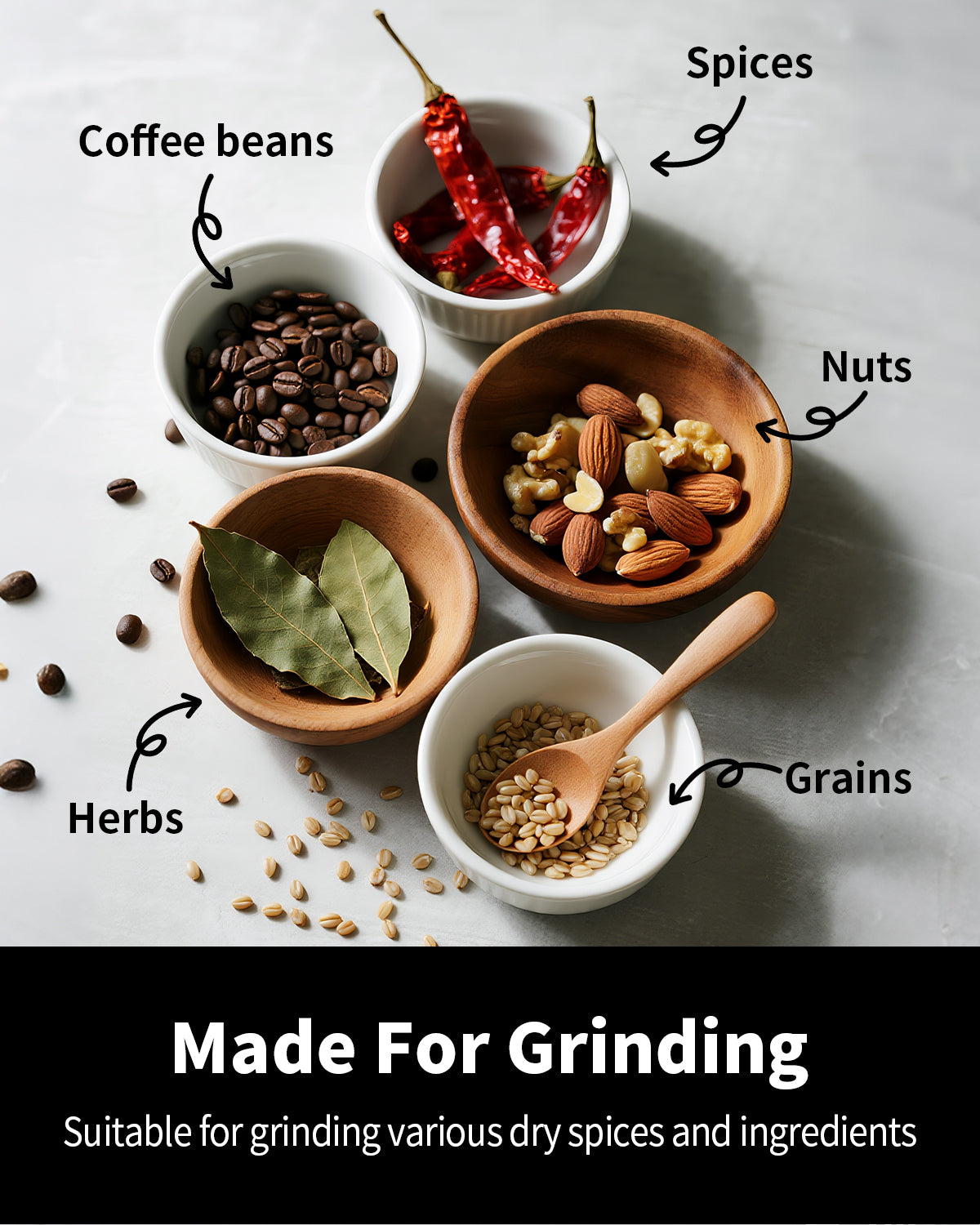 SHARDOR® Coffee Blade Grinder with Removable Stainless Steel Bowl