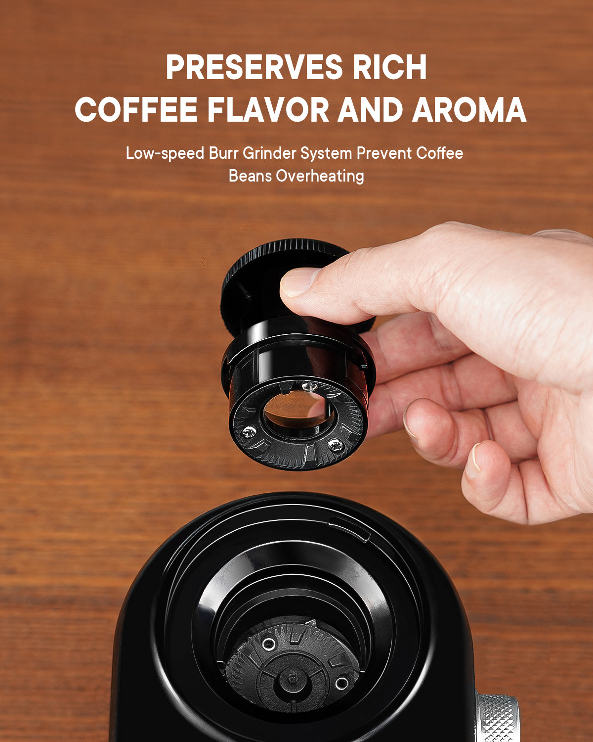 SHARDOR® Coffee Burr Grinder with 16 Precise Grind Setting Black