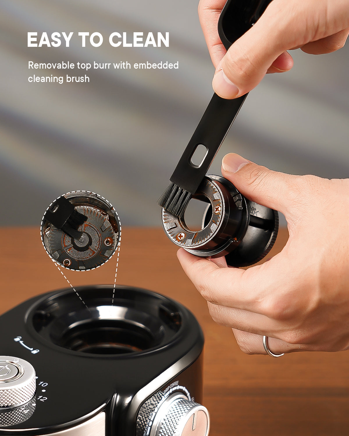 SHARDOR® Coffee Burr Grinder with 16 Precise Grind Setting Black