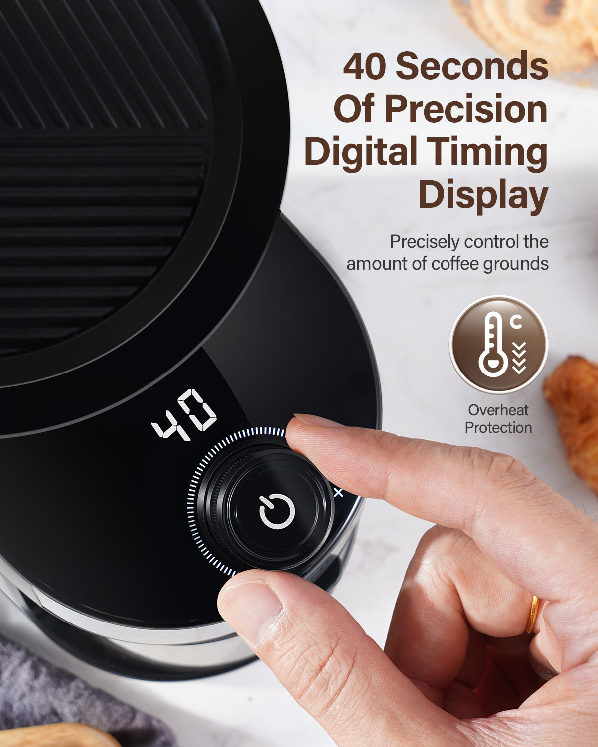 SHARDOR® Coffee Burr Grinder with 32 Precision Grind Settings