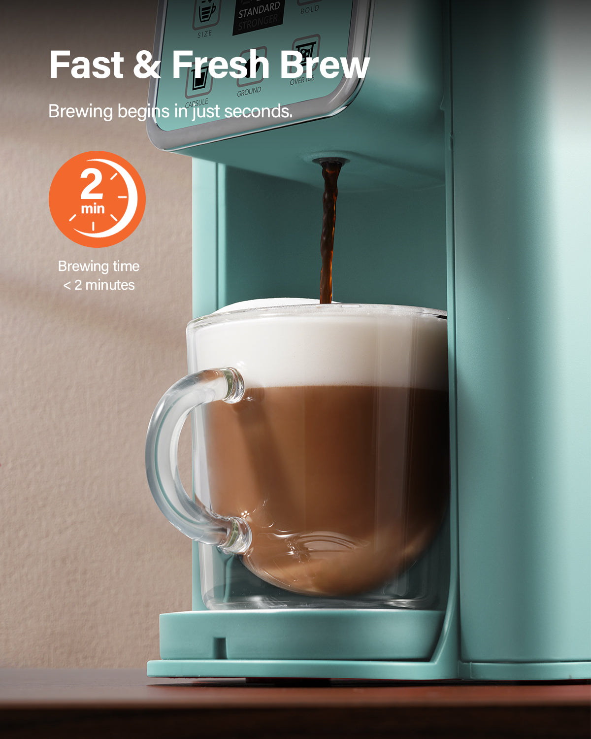 SHARDOR® K Cup Pods Coffee Maker Blue