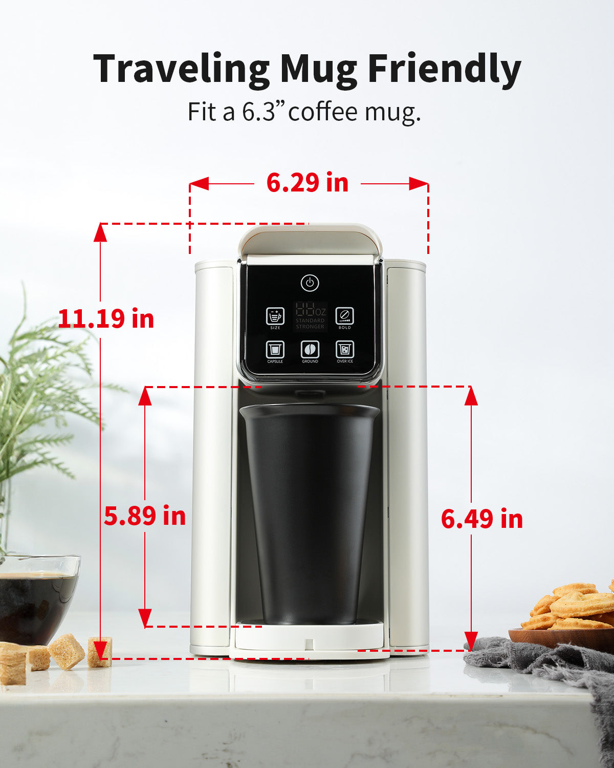 KIDISLE® K Cup Pods Coffee Maker White