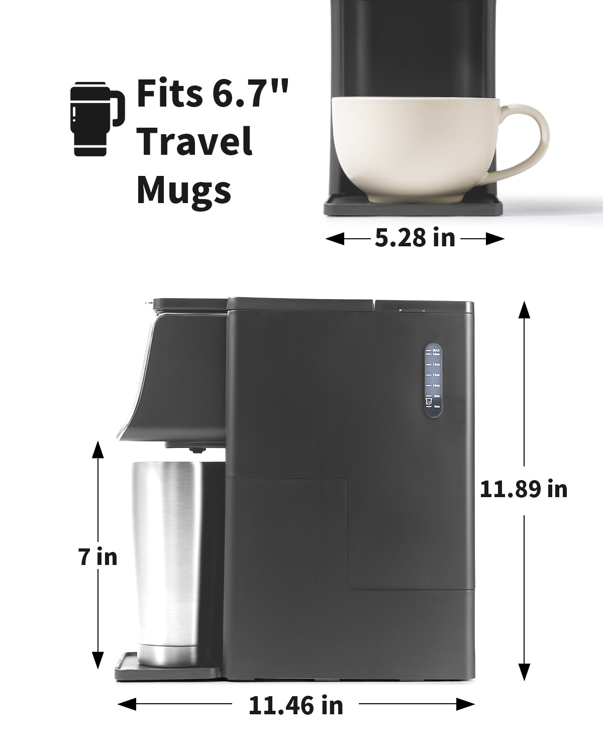 SHARDOR® 2-in-1 Brewing Flexibility Gray