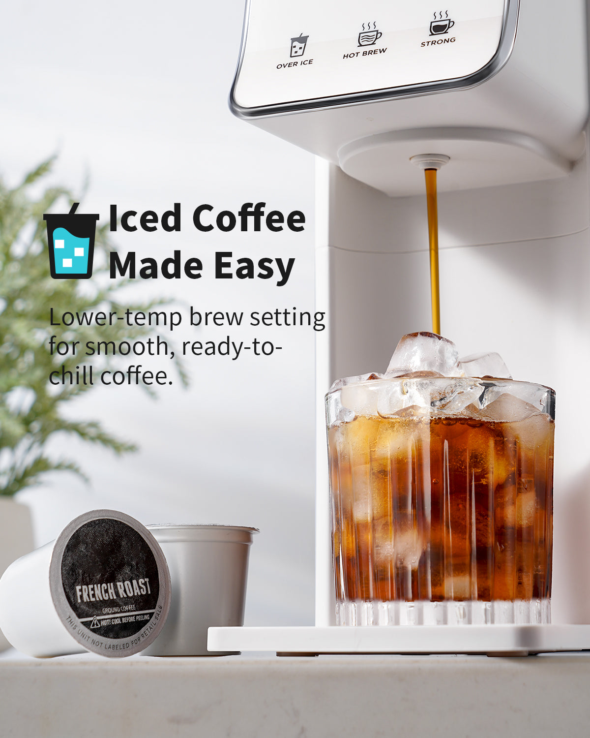 KIDISLE® 2-in-1 Brewing Flexibility White