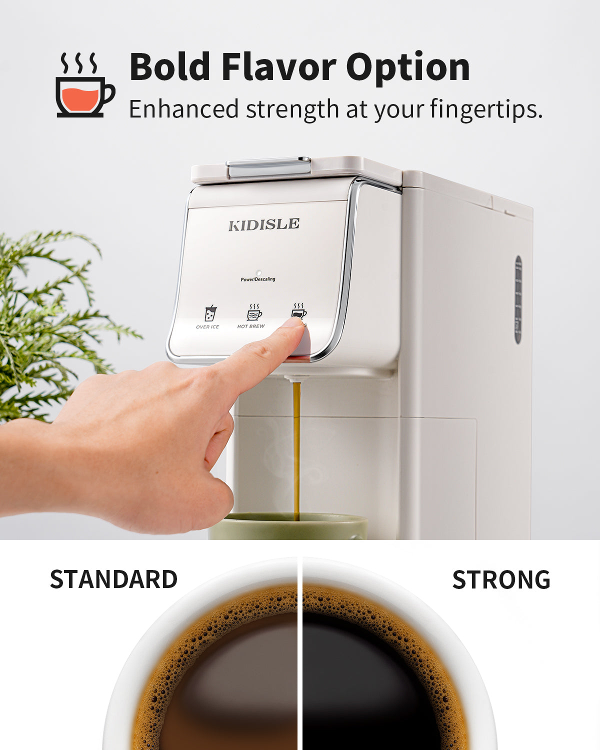 KIDISLE® 2-in-1 Brewing Flexibility White