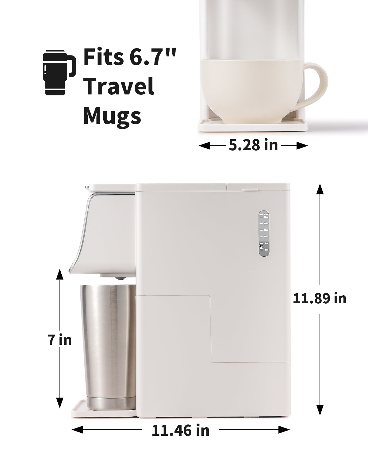 KIDISLE® 2-in-1 Brewing Flexibility White