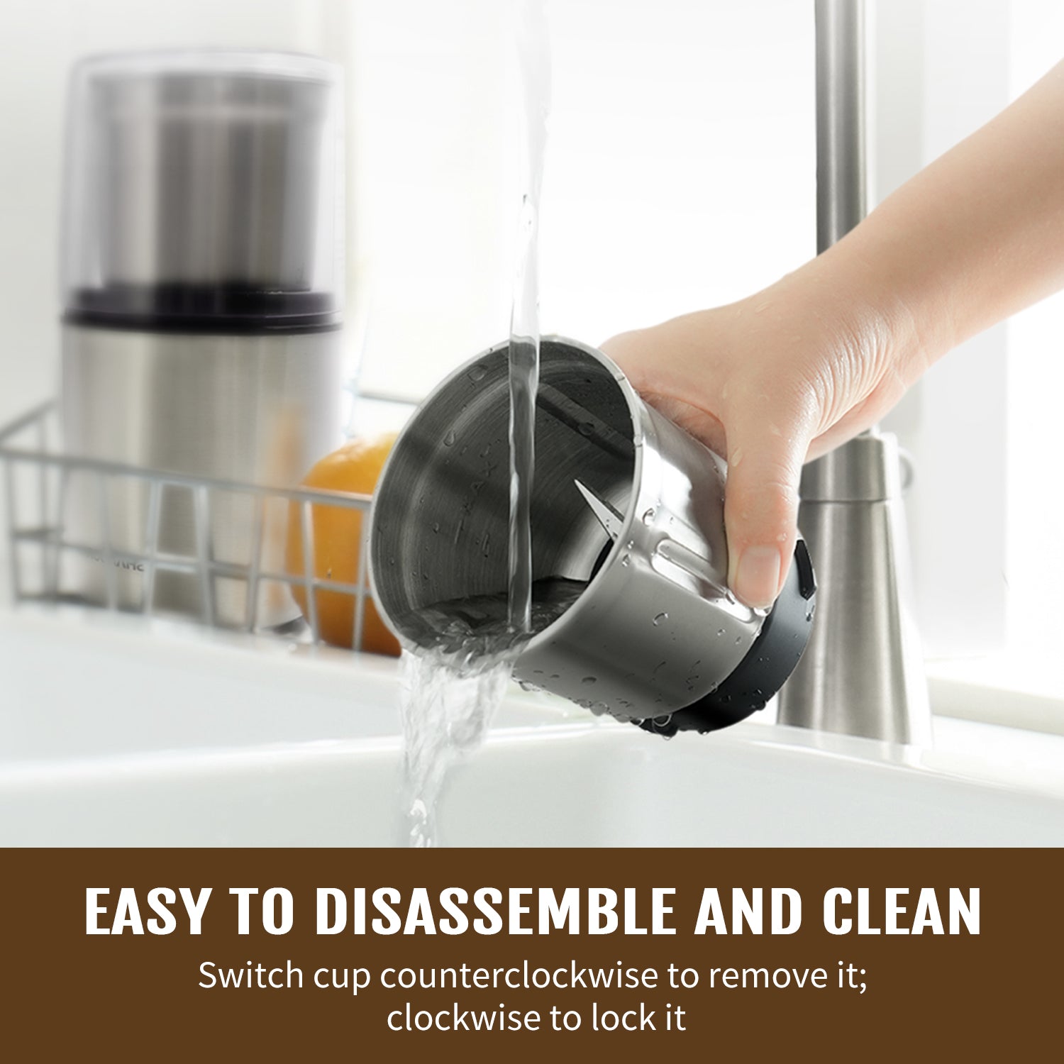 SHARDOR® Coffee Blade Grinder with Custom grinding 2 cup