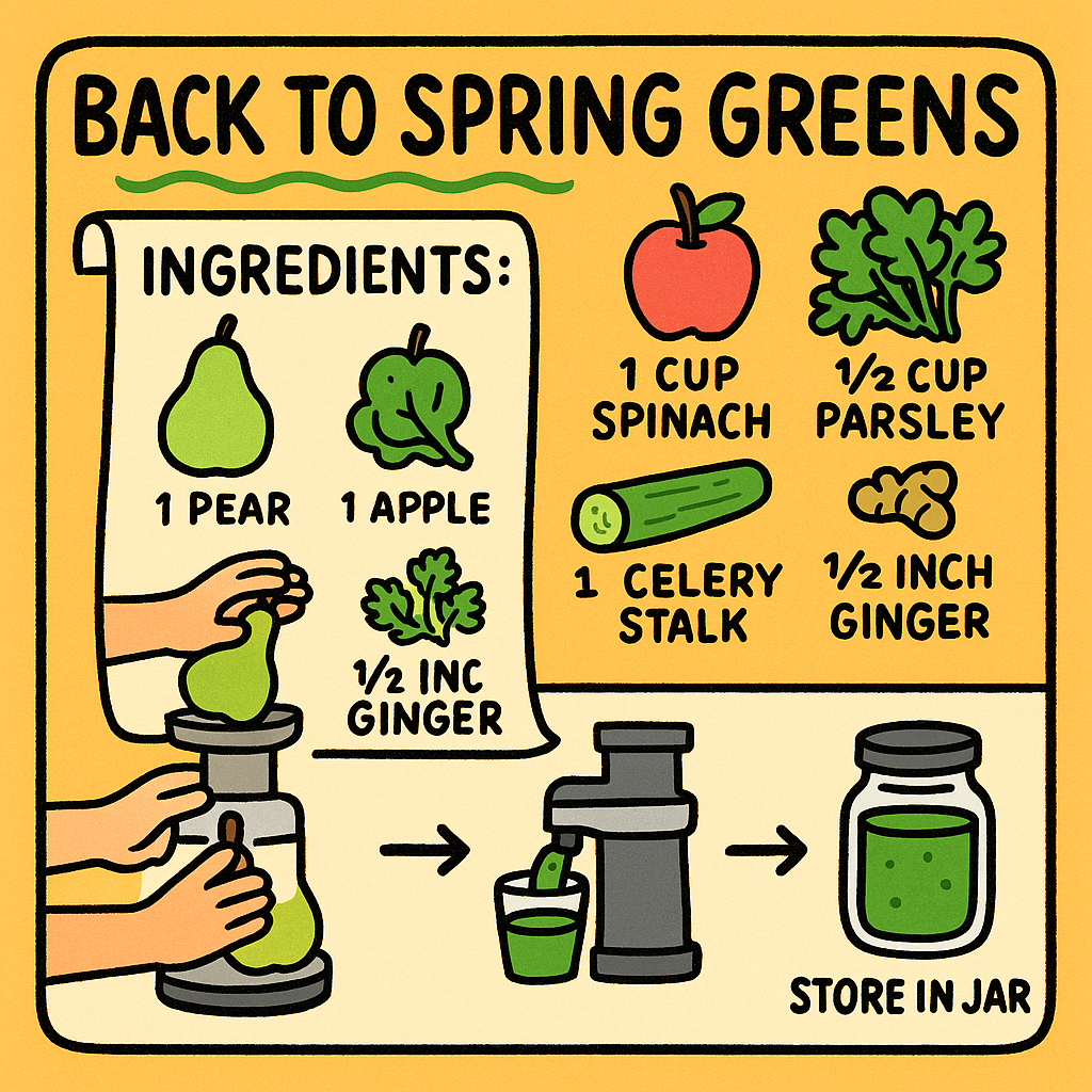 Spring Greens Juice Recipe & Health Benefits Guide