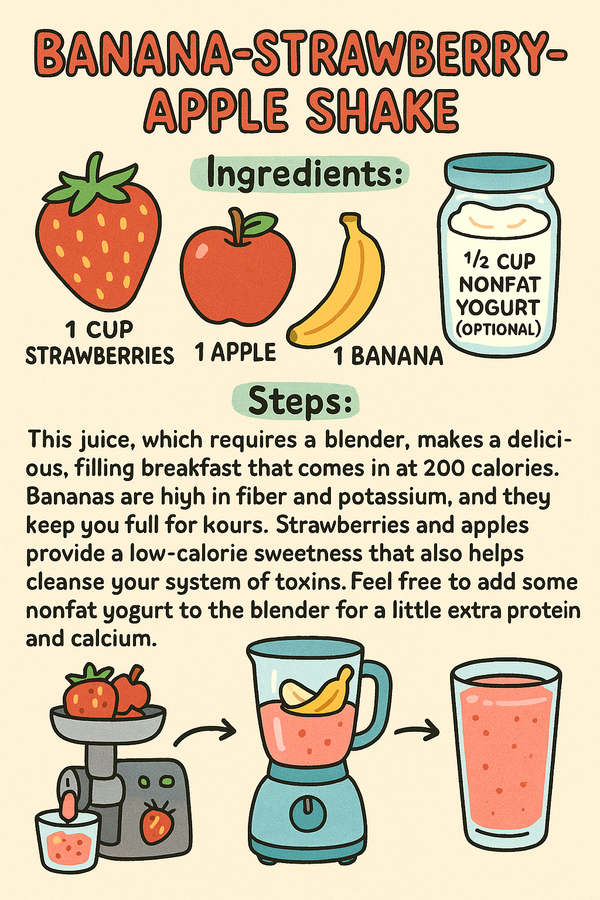 Banana-Strawberry-Apple Shake