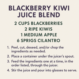 Blackberry Kiwi Juice Blend