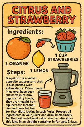 Citrus and Strawberry Juice: A Refreshing Blend for Heart Health and Metabolism