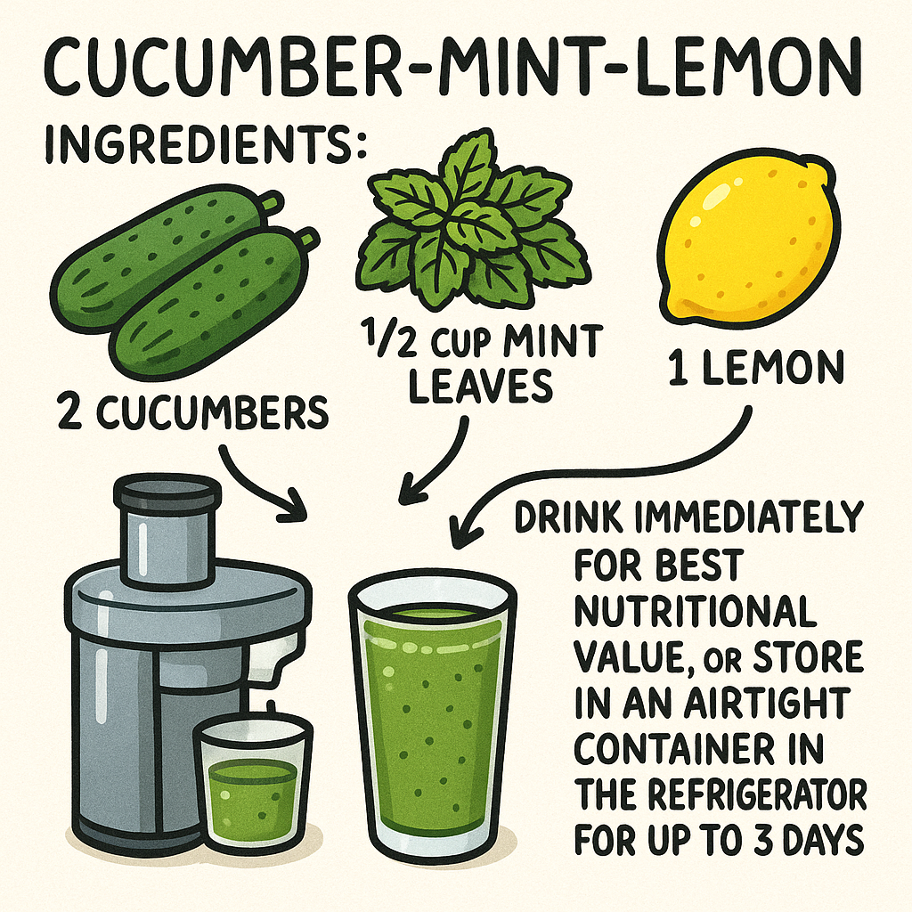 CUCUMBER-MINT-LEMON JUICE