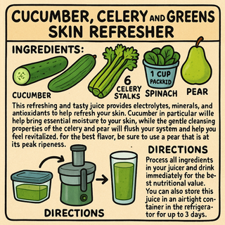 Cucumber, Celery, and Greens Skin Refresher