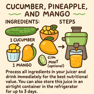 CUCUMBER, PINEAPPLE & MANGO JUICE: YOUR GUIDE TO RADIANT WELLNESS