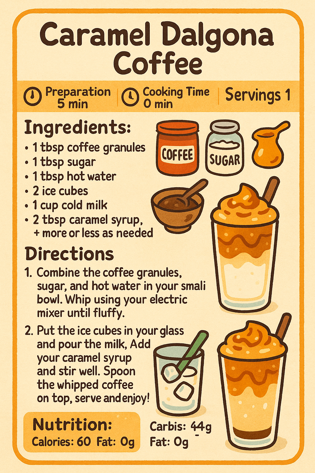 Caramel Dalgona Coffee