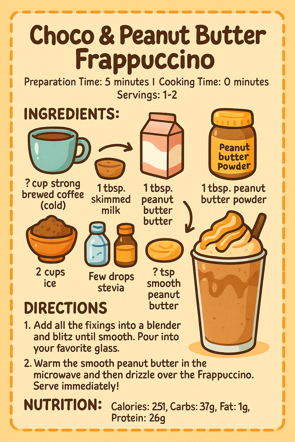 Choco & Peanut Butter Frappuccino