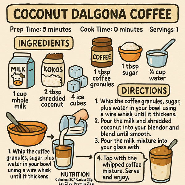Coconut Dalgona Coffee
