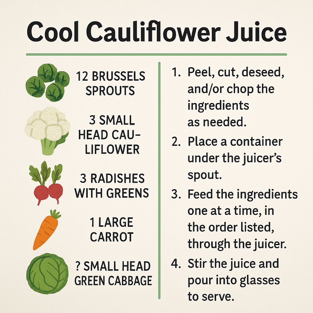 Cool Cauliflower Juice
