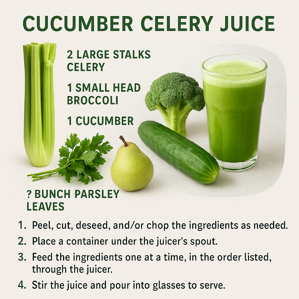 Cucumber Celery Green Juice