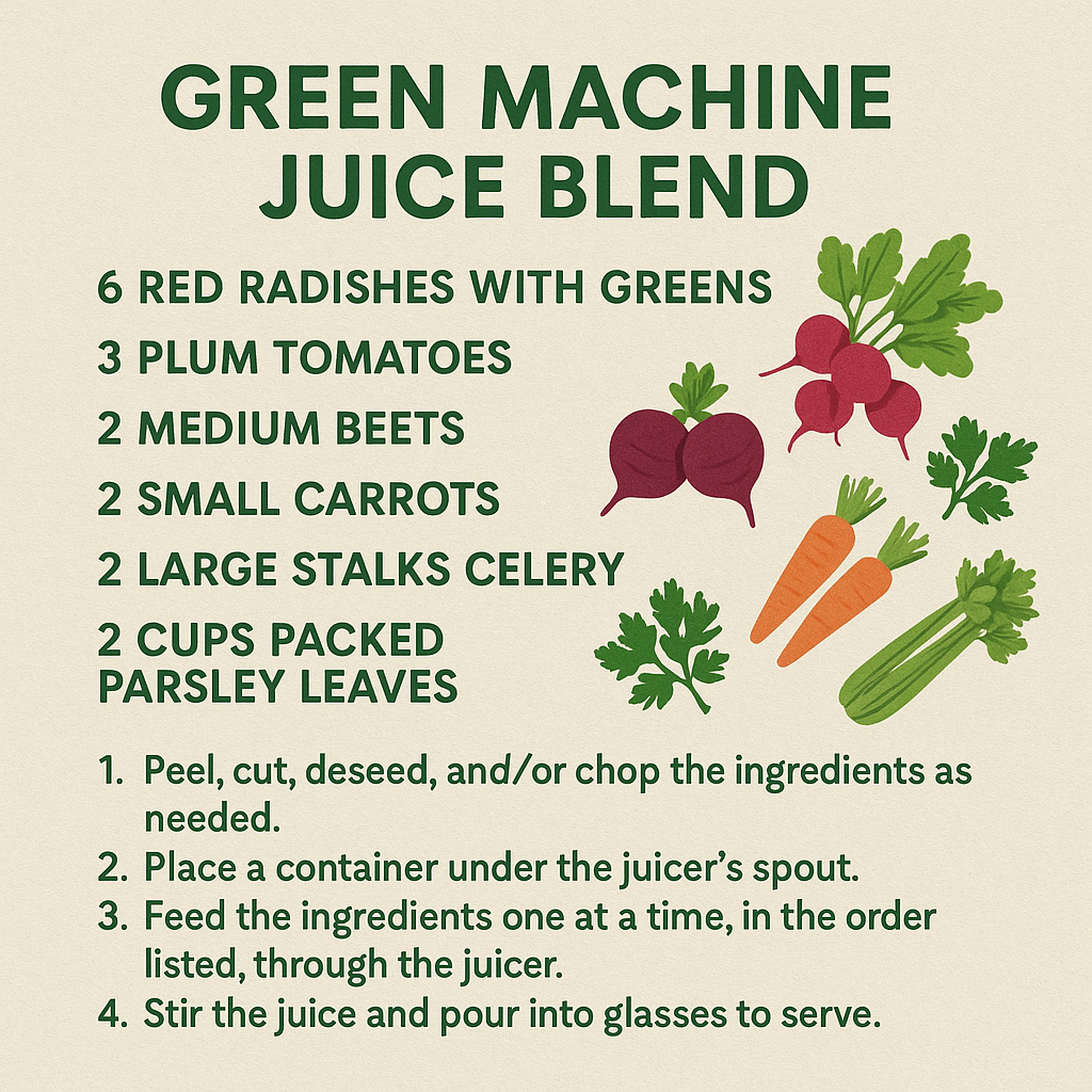 "Green Machine" Vegetable Juice