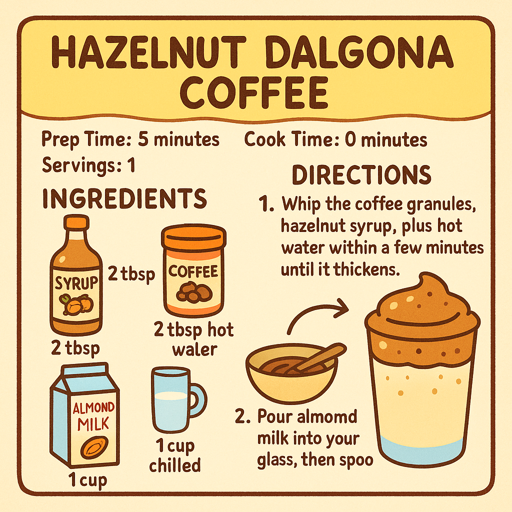 Hazelnut Dalgona Coffee