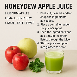 Honeydew Apple Kale Green Juice