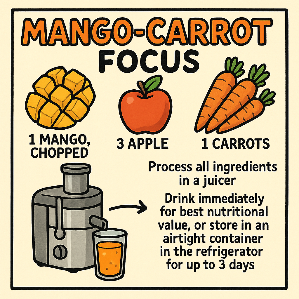 Mango-Carrot Focus Juice