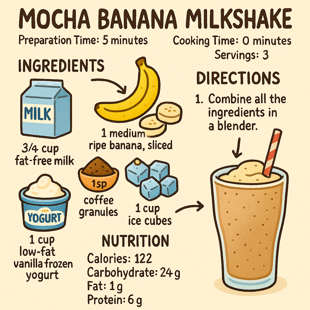 Banana Mocha Milkshake