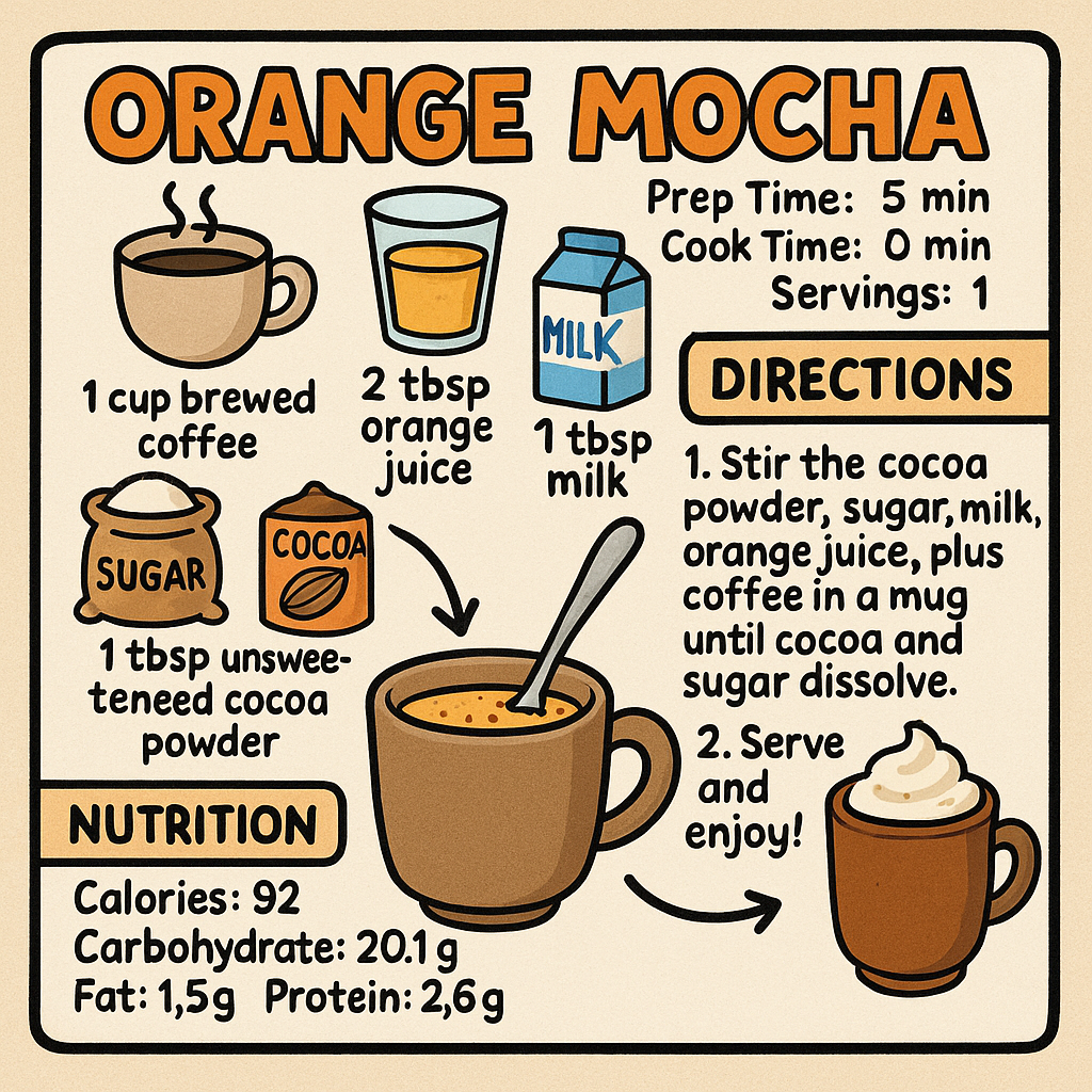 The Perfect Orange Mocha – A Citrus Twist to Your Coffee Ritual