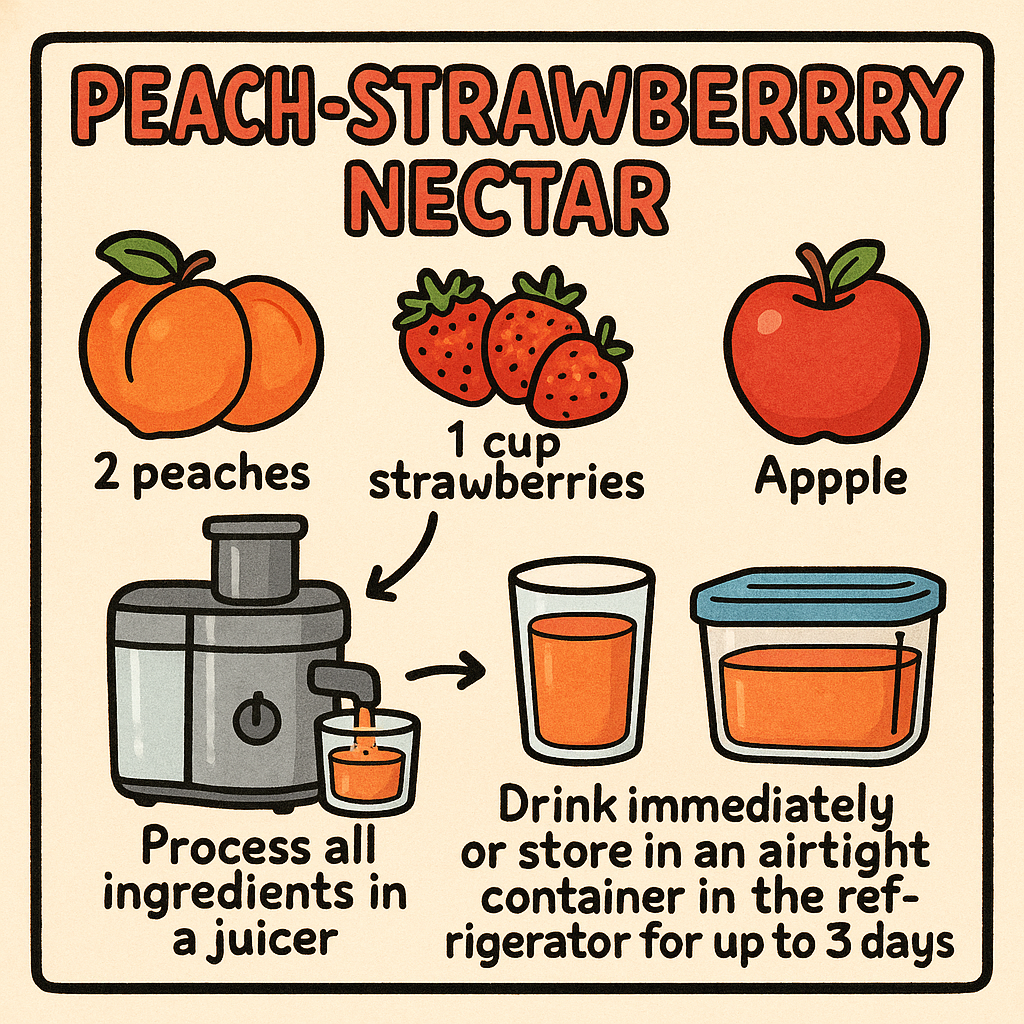 Peach-Strawberry Nectar