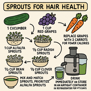 Sprout Juice for Healthy, Shiny Hair – A Complete Guide