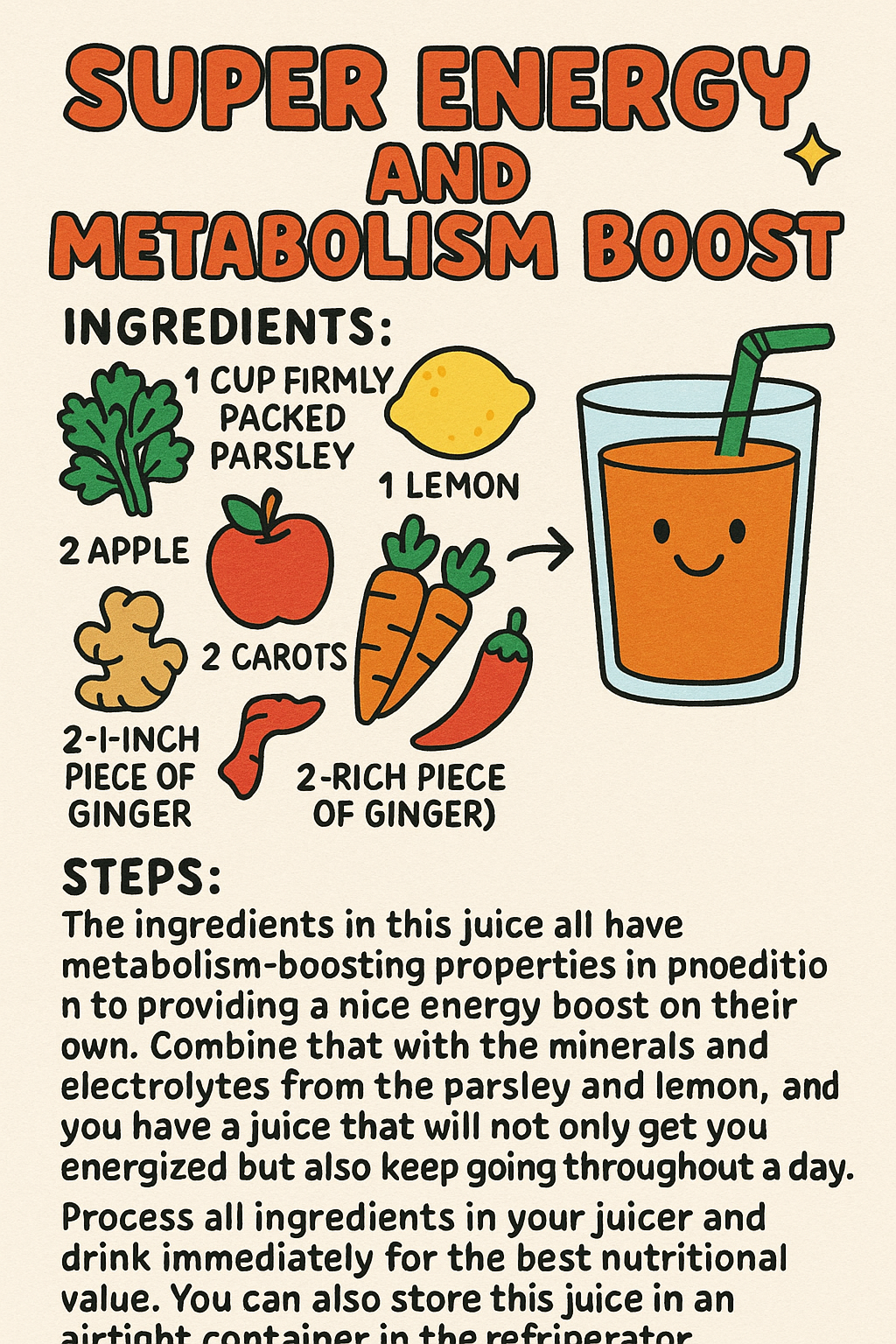 Superfoods Juice Recipe for Energy and Metabolism – A Complete Home Guide