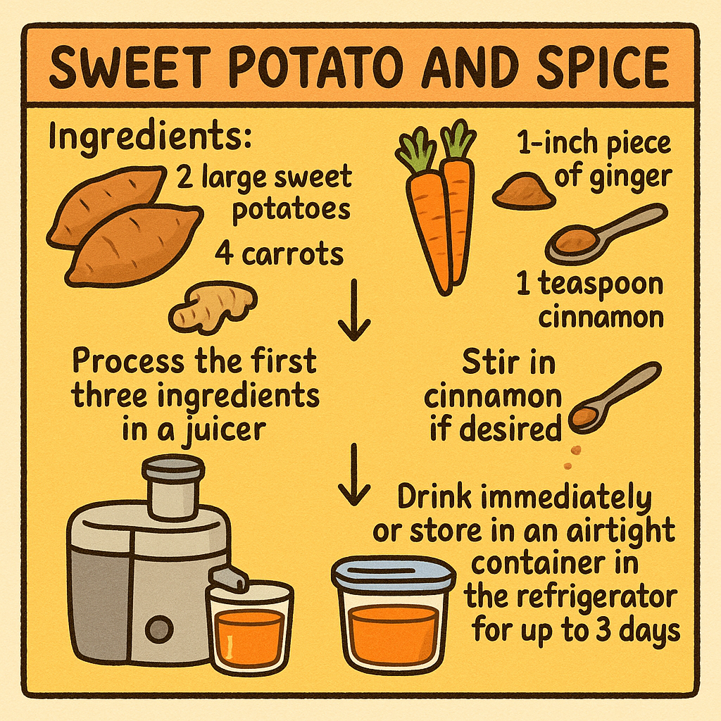 Sweet Potato and Spice Juice Recipe