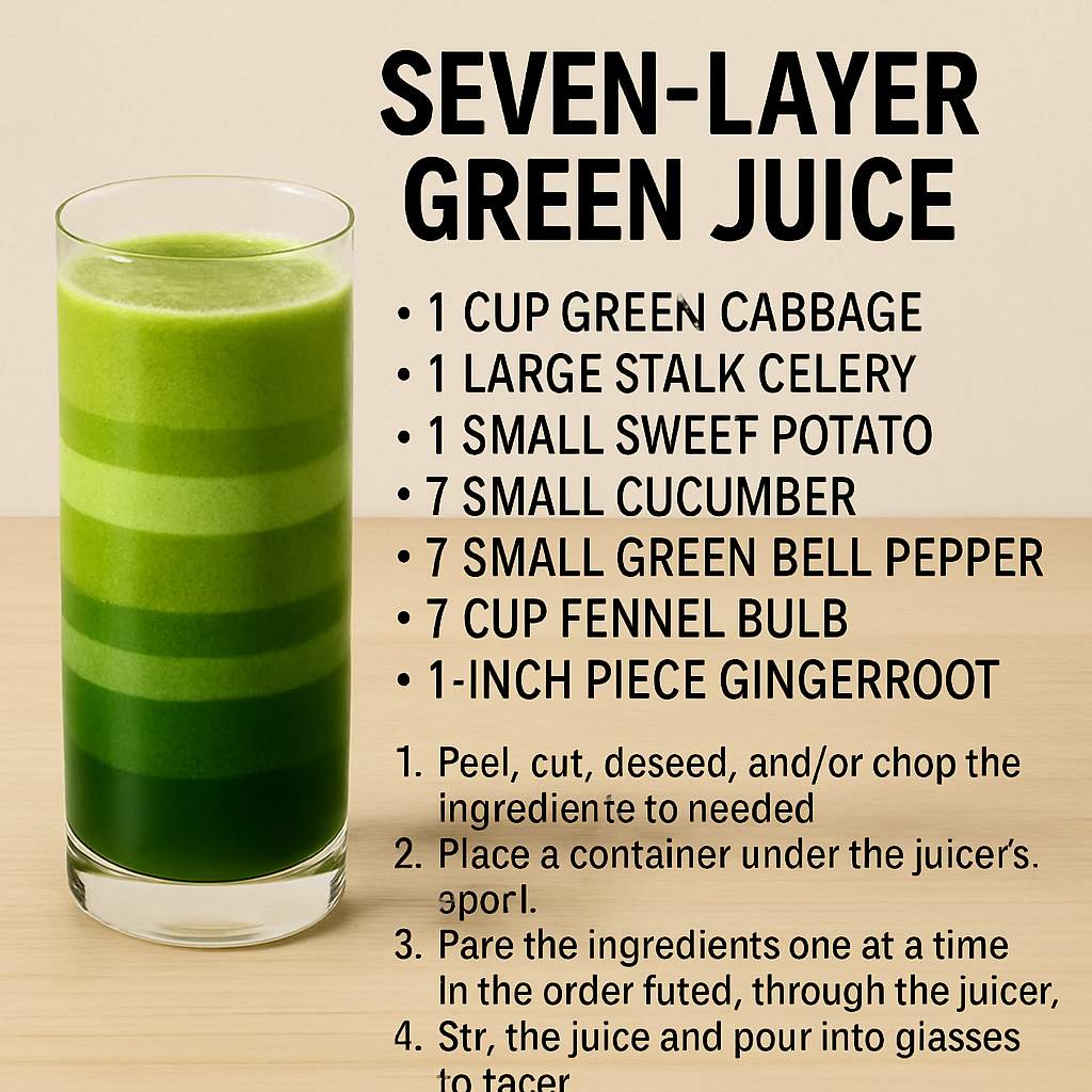  Seven-Layer Green Juice