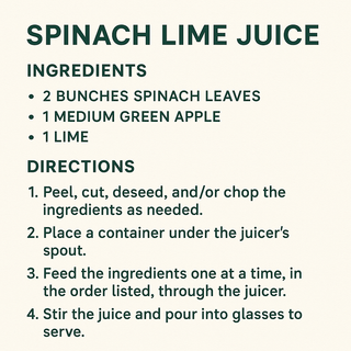 Spinach Lime Juice