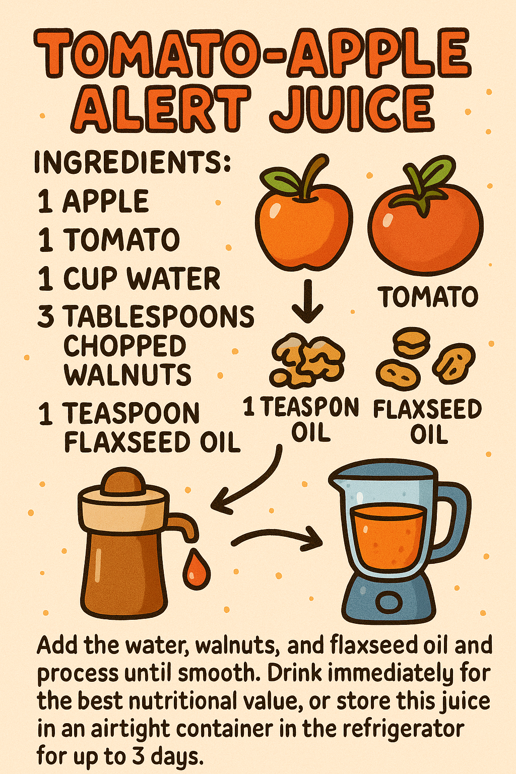 Tomato-Apple Alert Juice