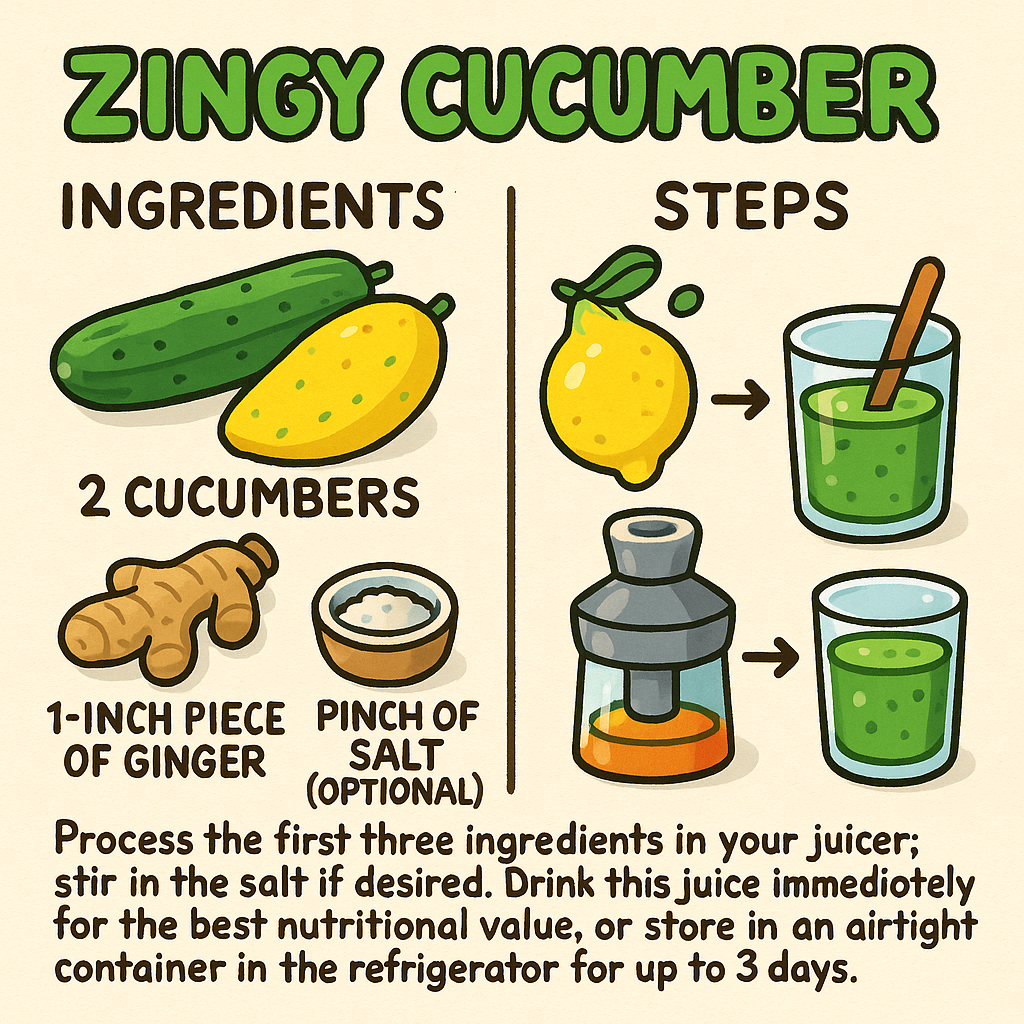 Zingy Cucumber Juice