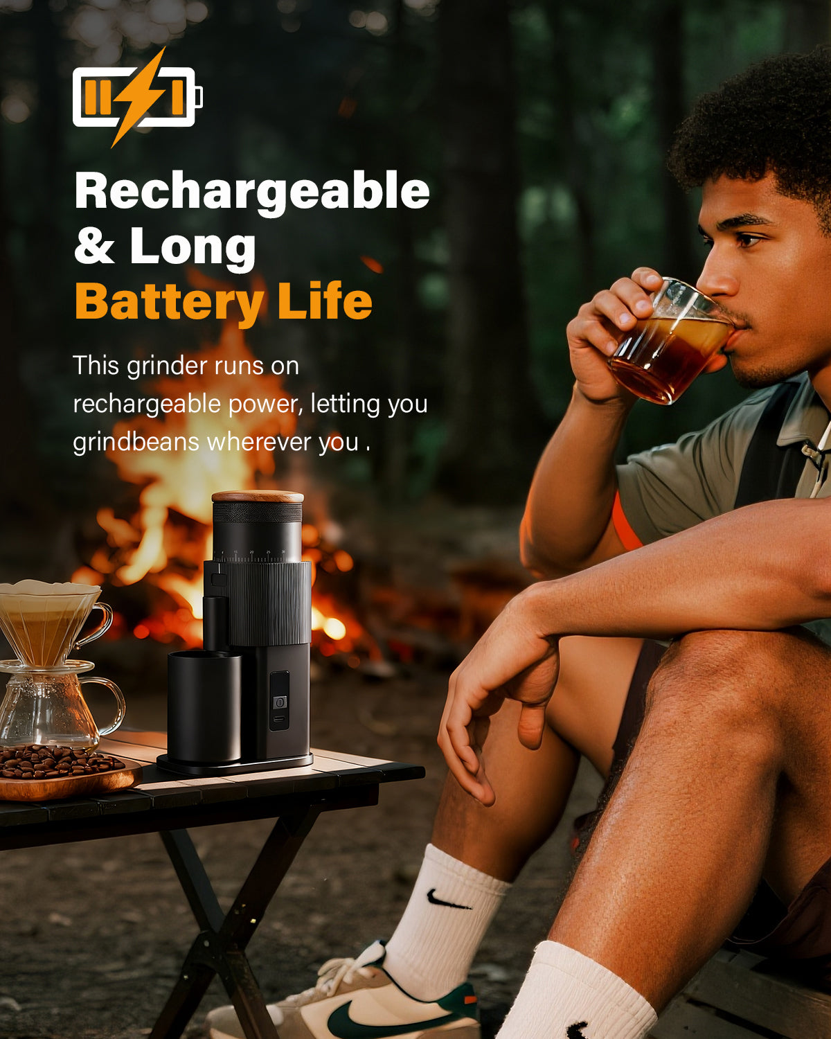 SHARDOR® Coffee Burr Grinder Professional with  All-Metal Single-Dose Coffee Grinder – Quiet DC Motor