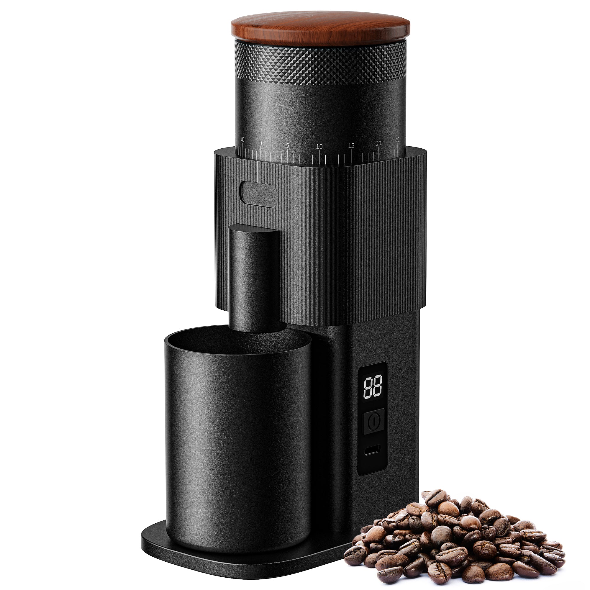 SHARDOR® Coffee Burr Grinder Professional with  All-Metal Single-Dose Coffee Grinder – Quiet DC Motor