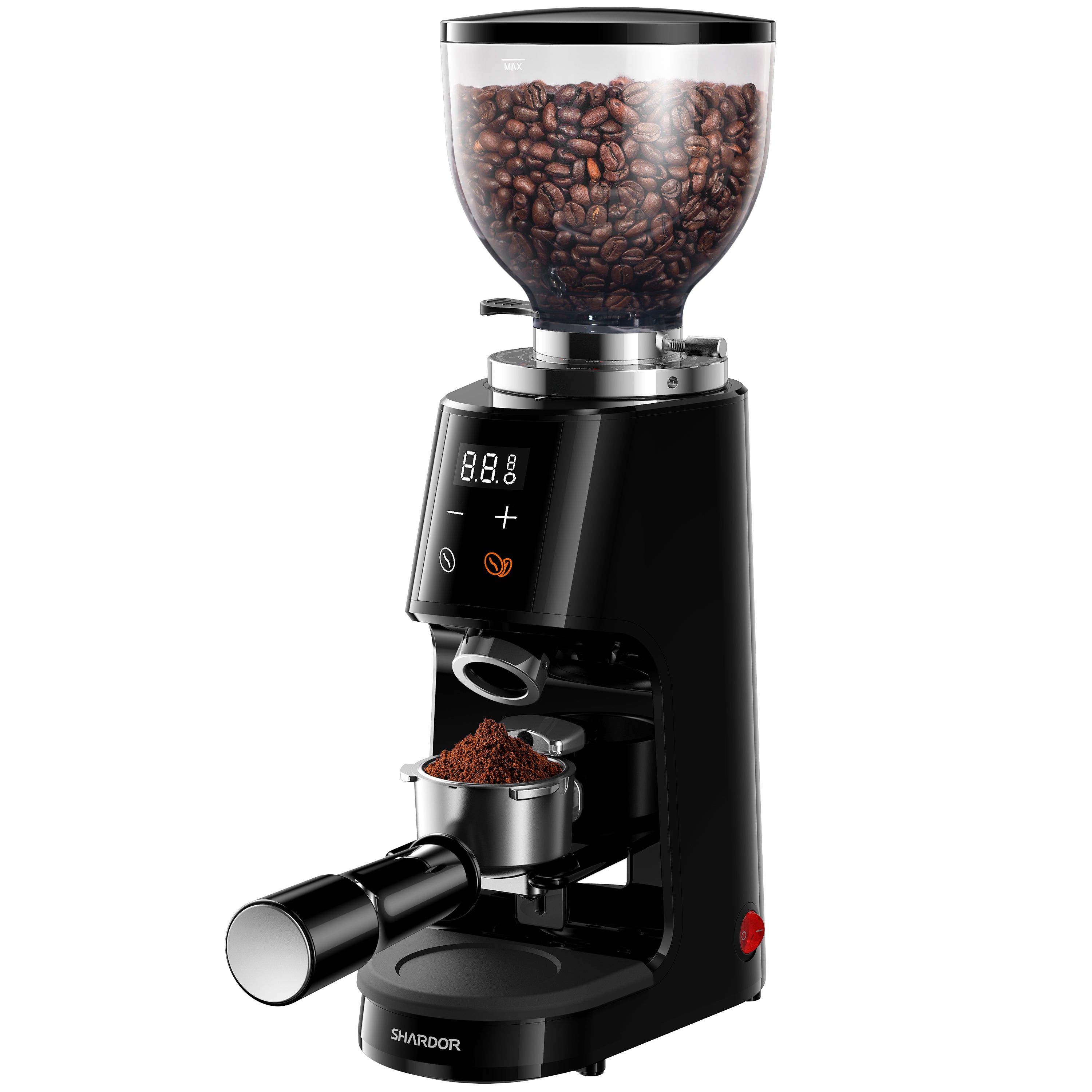 SHARDOR® Professional 64mm Flat Burr Grinder with 100 Grind Settings