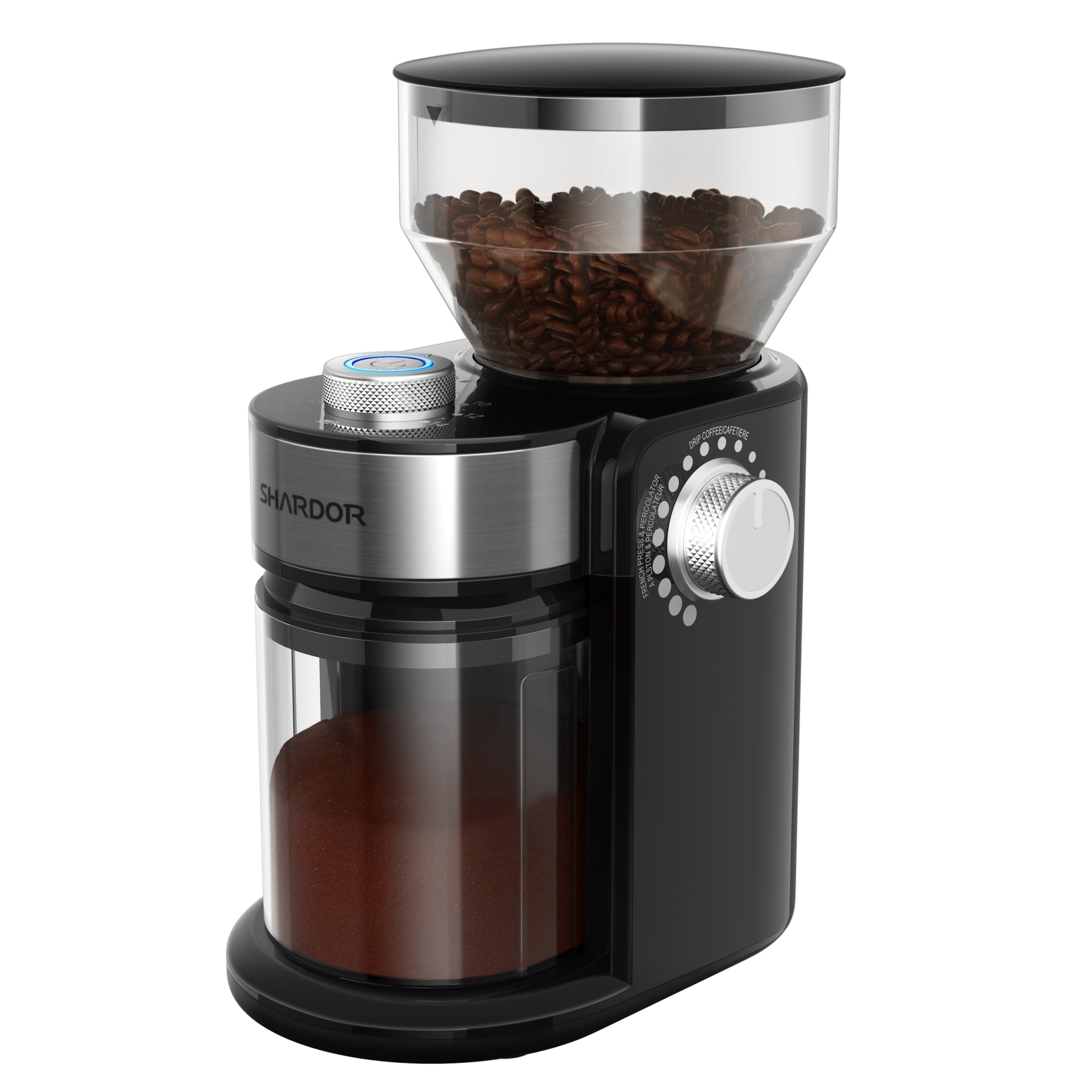 SHARDOR® Coffee Burr Grinder with 16 Precise Grind Setting Black