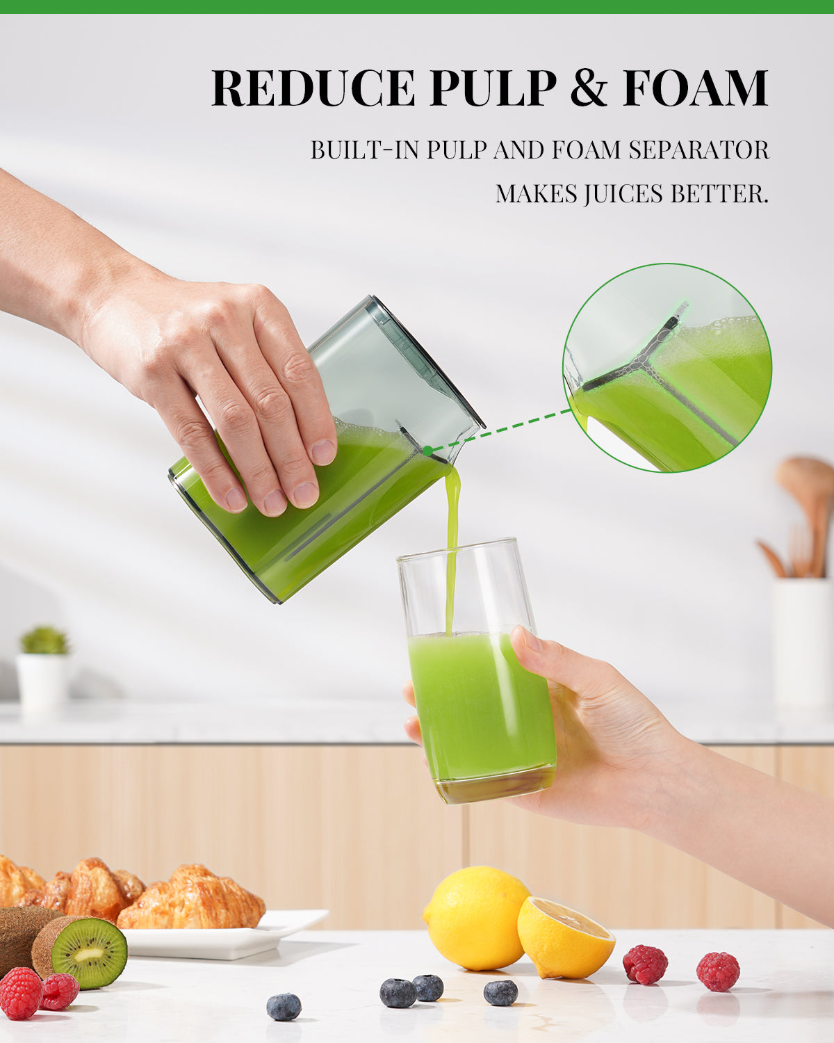 GDOR Electric Centrifugal Juicer with Titanium Enhanced Cut Disc