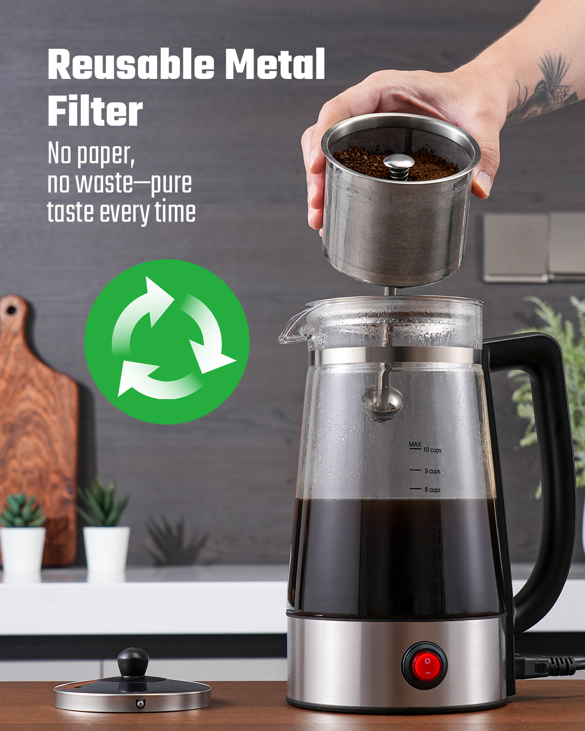 Percolator Coffee Pot Electric Coffee Maker