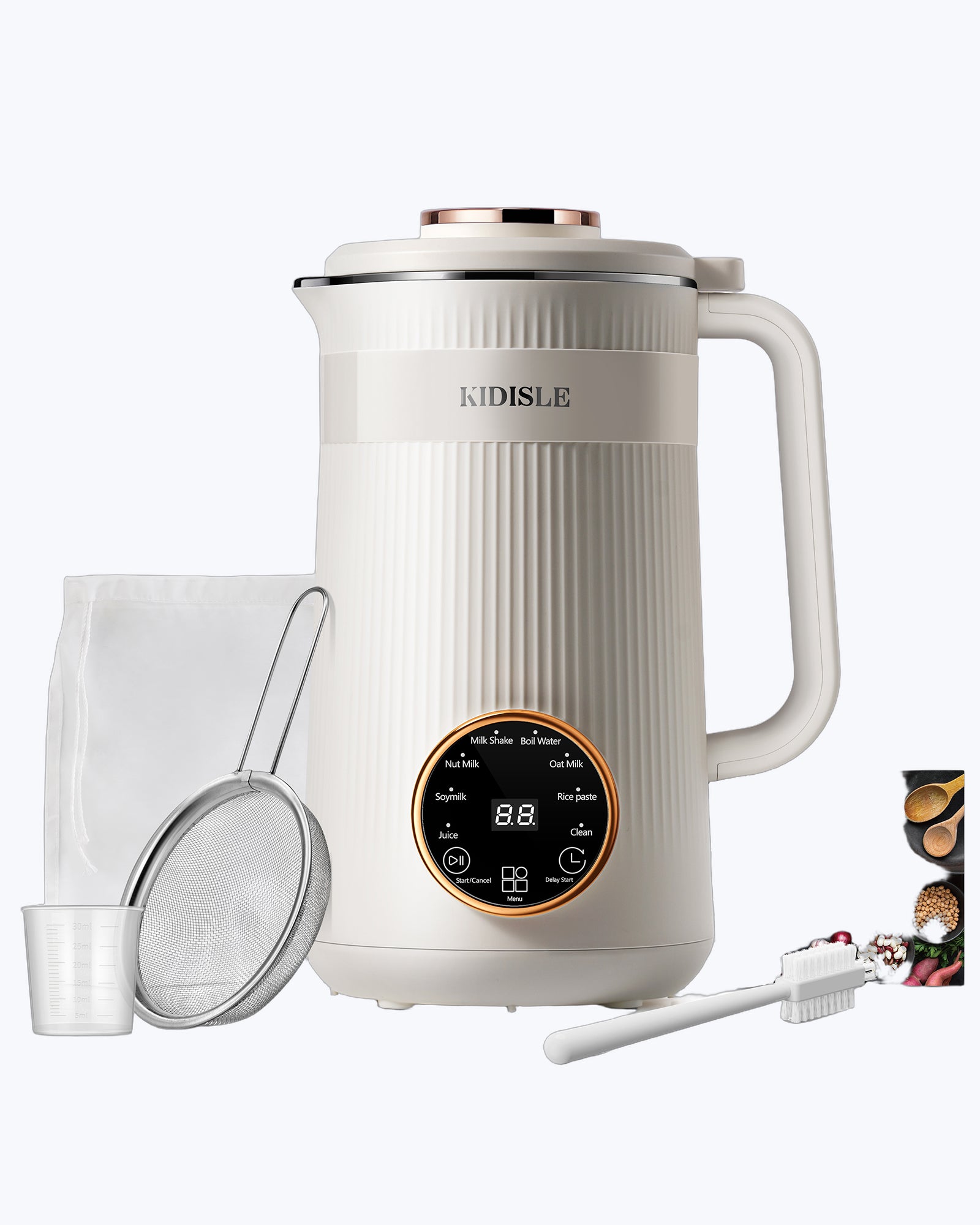 32oz White Soy Milk | 8-in-1 & Nut Milk Maker - Shardor