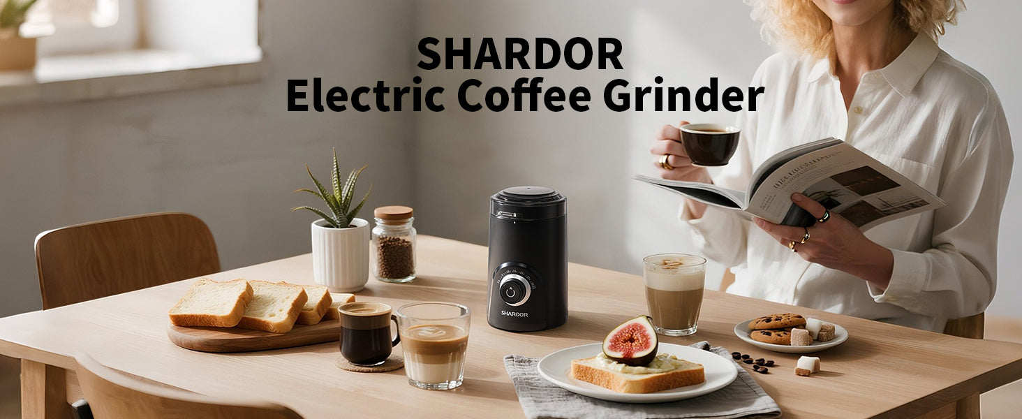 Super-Silent Blade Grinder | Timer & Safety Lock - Shardor