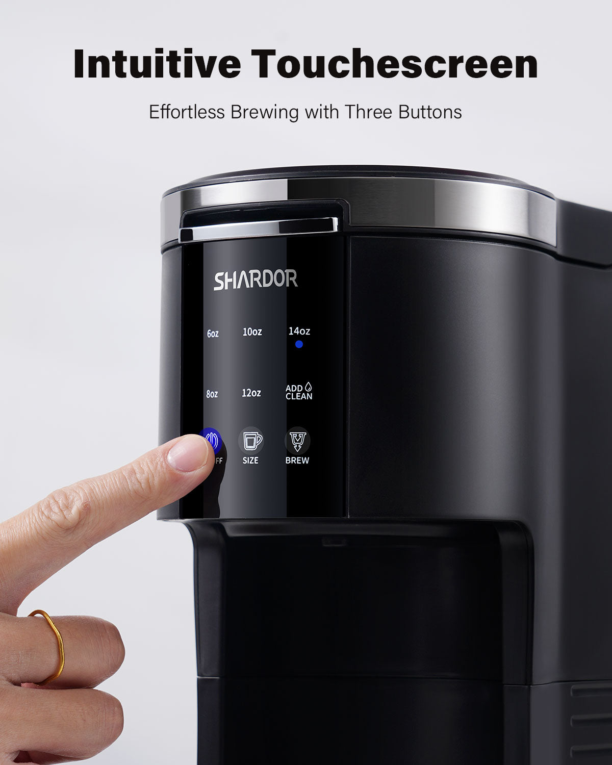 SHARDOR® 3 in 1 Single Serve Coffee Maker for K Cup Pods Black
