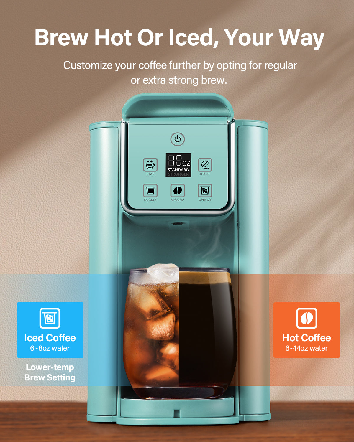 SHARDOR® K Cup Pods Coffee Maker Blue