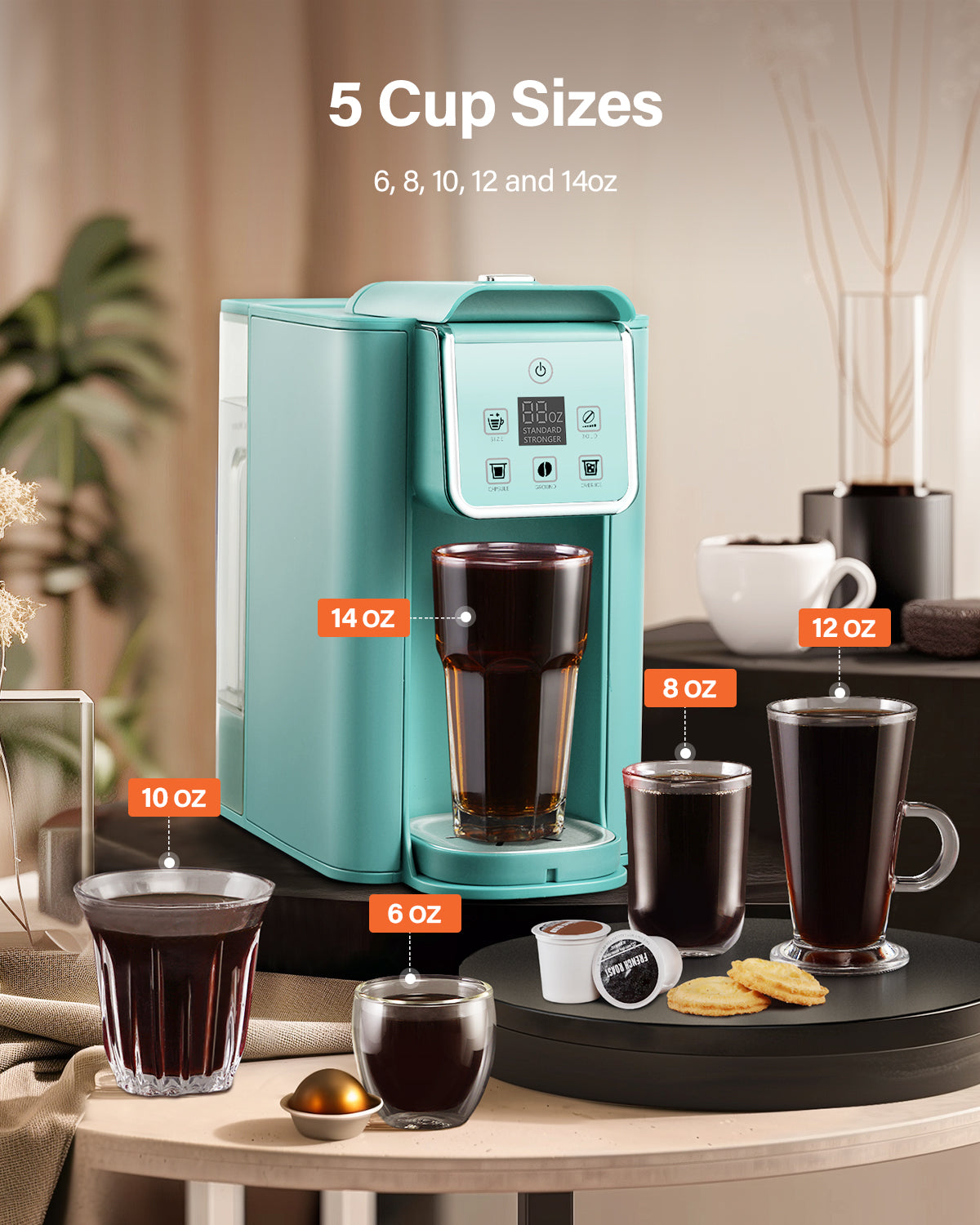 SHARDOR® K Cup Pods Coffee Maker Blue