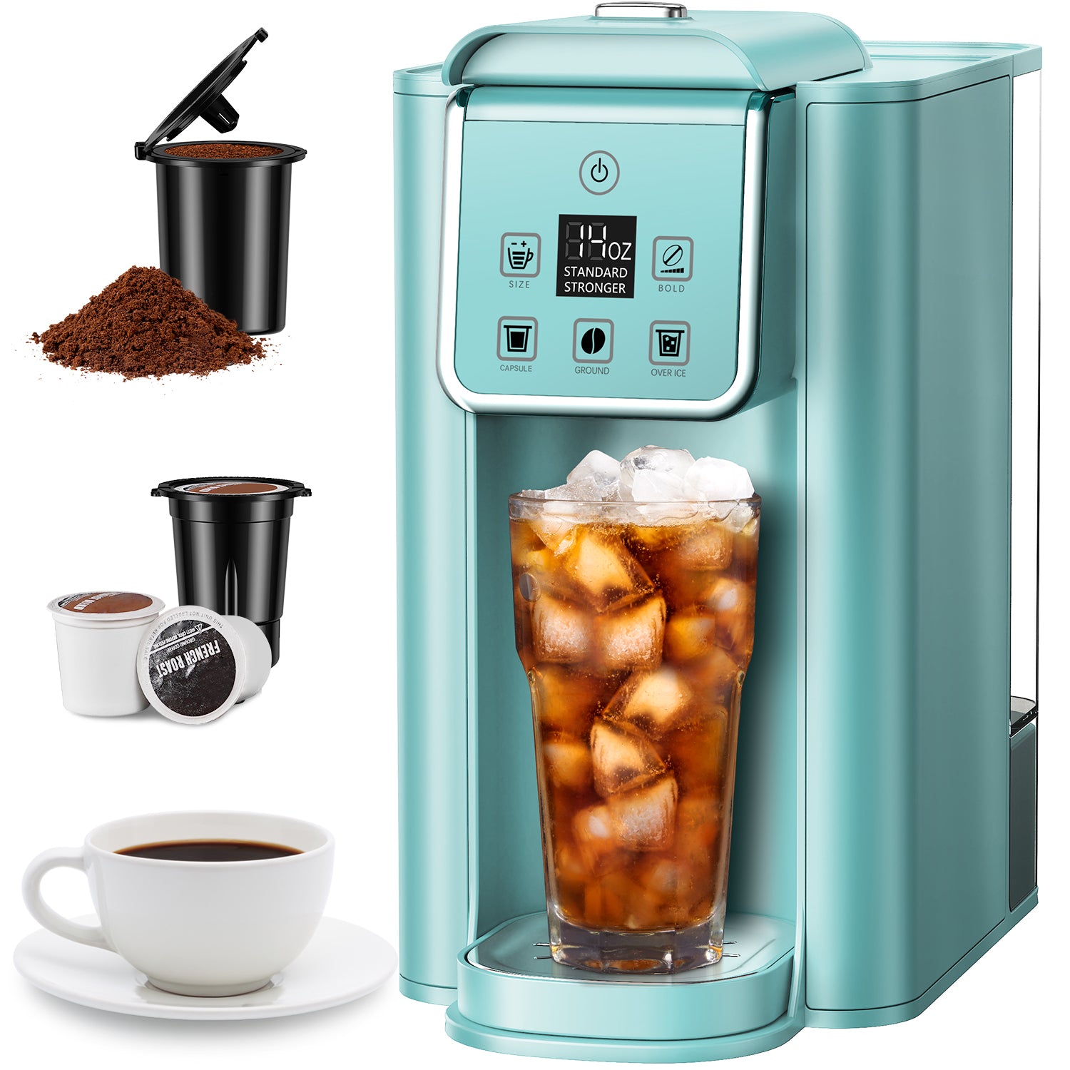 SHARDOR® K Cup Pods Coffee Maker Blue