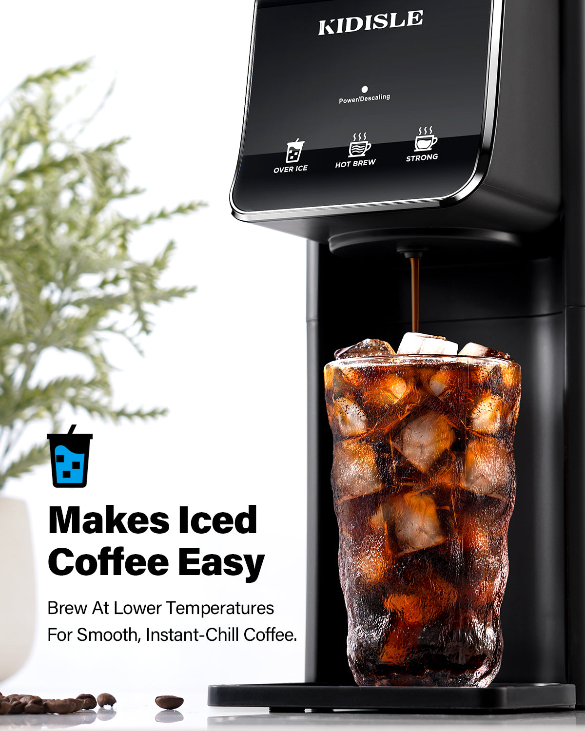 KIDISLE®  2-in-1 Brewing Flexibility Black